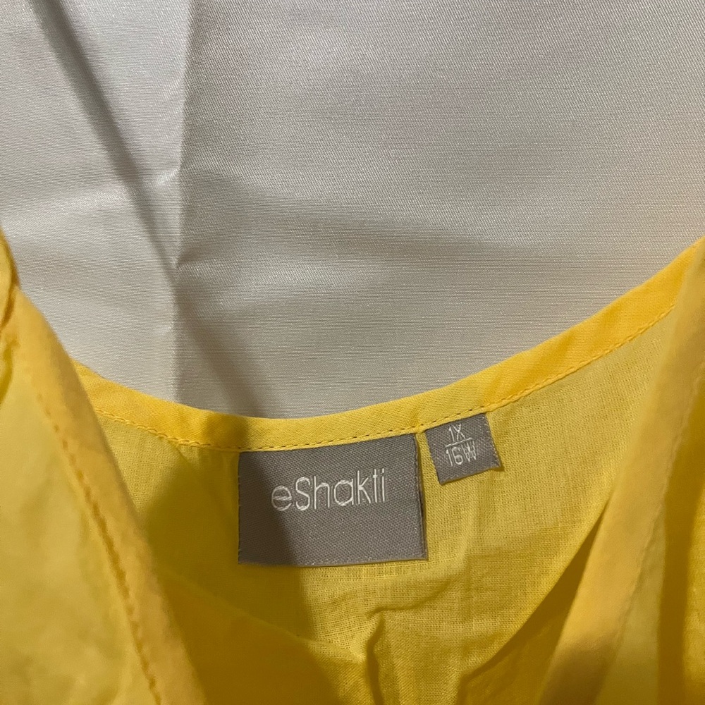 eShakti Yellow Embroidered Tunic Dress. Never worn. Excellent condition. - Picture 14 of 15